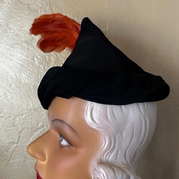 GORGEOUS 1930s\'\' BLACK FABRIC \